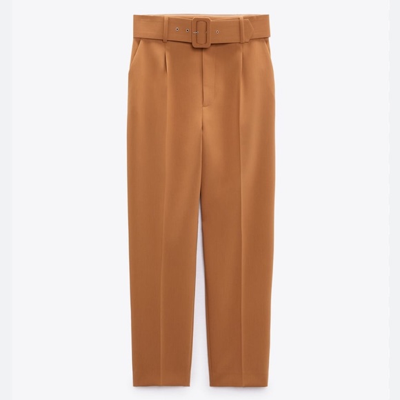Zara Pants - Zara belted pants size XS never worn